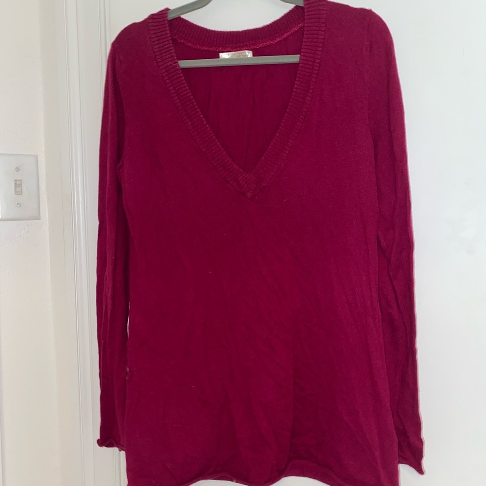 Old Navy Perfect Fit Womens Hot Pink V-Neck Sweater